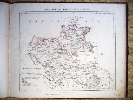 Hand-Atlas Preussen 1846
Stralsund (extra kaart / additional map)