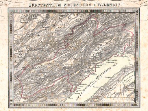 Handatlas Preussen 1846
36. Neuchâtel, Valangin
(titelpagina 2 / title page 2)