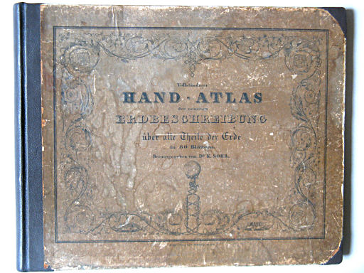 Sohr's Hand-Atlas 1844
Voorkant band met 'buitentitel'
Front cover with 'outside title'