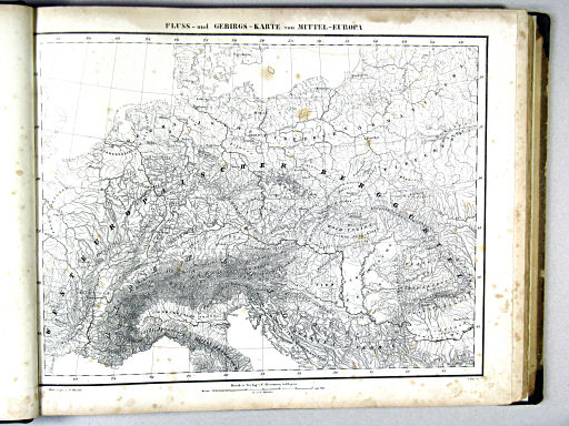Sohr's Hand-Atlas 1844
7. Fluss- und Gebirgs-Karte von Mittel-Europa