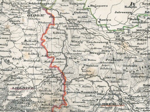 Sohr's Hand-Atlas 1844
21. Provinz Schlesien (detail)