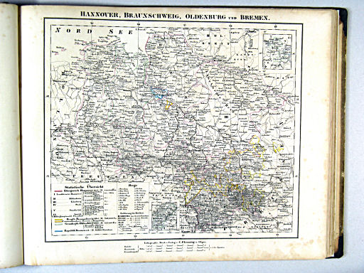Sohr's Hand-Atlas 1844
33. Hannover, Braunschweig, Oldenburg und Bremen