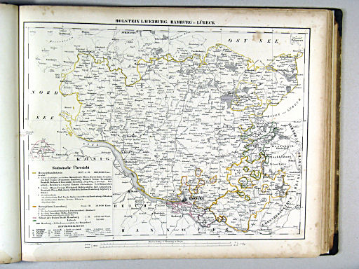 Sohr's Hand-Atlas 1844
35. Holstein, Lauenburg, Hamburg und Lübeck