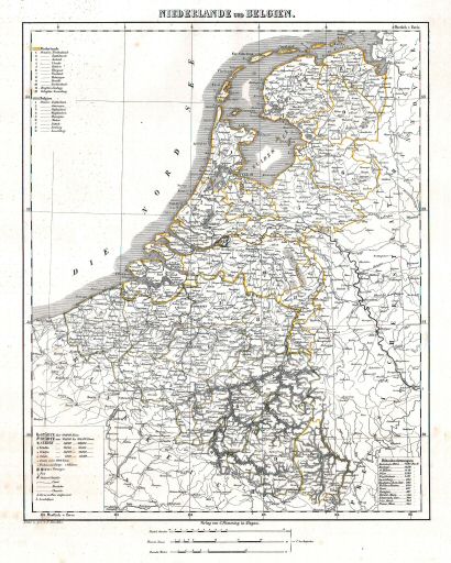 Sohr's Hand-Atlas 1844
58. Niederlande und Belgien (scan)