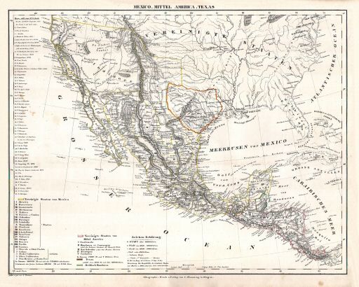 Sohr's Hand-Atlas 1844
76. Mexico, Mittel America, Texas (scan)