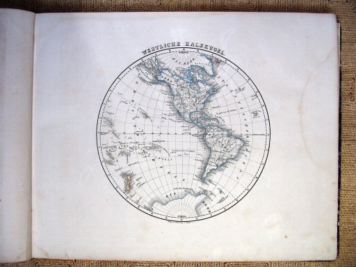 Sohr-Berghaus Hand-Atlas 1847
Westelijk halfrond (kaart 4)
Western hemisphere (sheet 4)