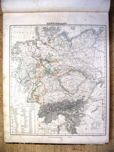 Sohr-Berghaus Hand-Atlas 1847
Duitsland/Duitse Bond (kaart 7)
German Confederation (sheet 7)