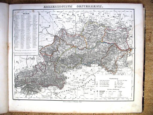 Sohr-Berghaus Hand-Atlas 1847
Oostenrijk (kaart 9)
Austria (sheet 9)