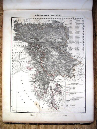 Sohr-Berghaus Hand-Atlas 1847
Koninkrijk Illyrië (kaart 12)
Kingdom of Illyria (sheet 12)