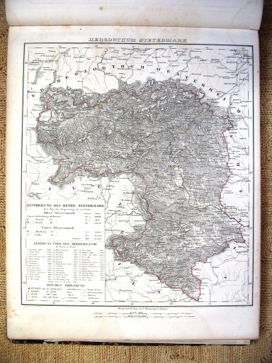 Sohr-Berghaus Hand-Atlas 1847
Stiermarken (kaart 13)
Styria (sheet 13)