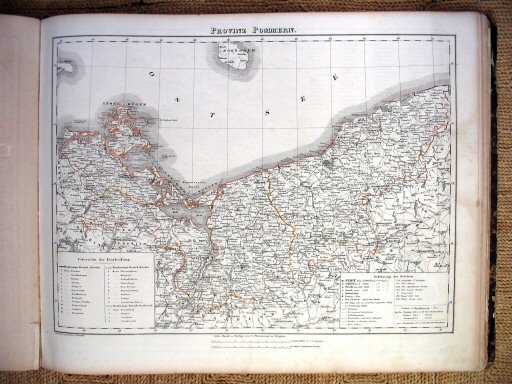Sohr-Berghaus Hand-Atlas 1847
Pommeren (kaart 19)
Pomerania (sheet 19)