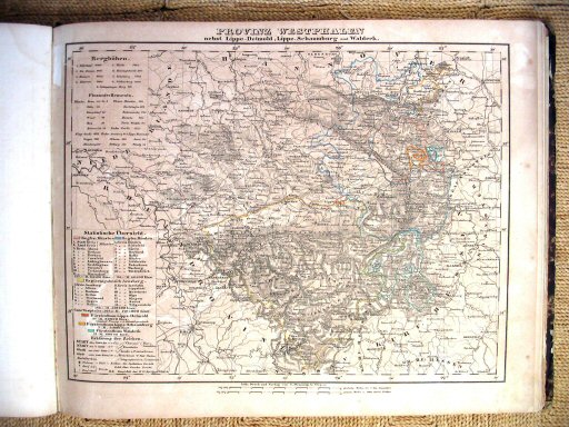 Sohr-Berghaus Hand-Atlas 1847
Westfalen (kaart 25)
Westphalia (sheet 25)