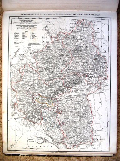 Sohr-Berghaus Hand-Atlas 1847
Württemberg (kaart 28)
Wurtemberg (sheet 28)