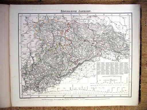 Sohr-Berghaus Hand-Atlas 1847
Koninkrijk Saksen (kaart 30)
Kingdom of Saxony (sheet 30)