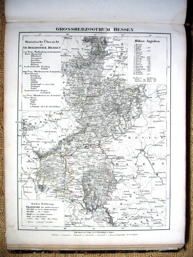 Sohr-Berghaus Hand-Atlas 1847
Hessen-Darmstadt (kaart 36)
Hesse Darmstadt (sheet 36)