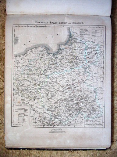 Sohr-Berghaus Hand-Atlas 1847
Pruisen, Posen, Polen, Krakau (kaart 38)
Prussia, Posen, Poland, Cracow (sheet 38)