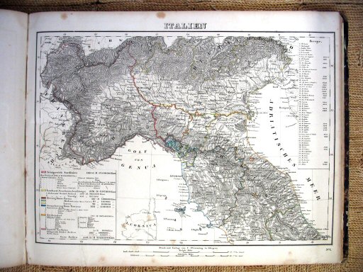 Sohr-Berghaus Hand-Atlas 1847
Noord-Italië (kaart 41)
Northern Italy (sheet 41)