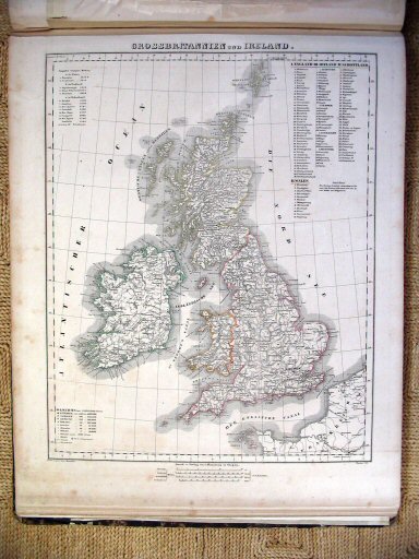 Sohr-Berghaus Hand-Atlas 1847
Britse Eilanden (kaart 53)
British Isles (sheet 53)