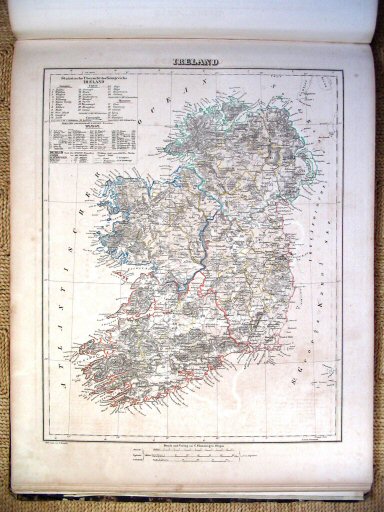 Sohr-Berghaus Hand-Atlas 1847
Ierland (kaart 56)
Ireland (sheet 56)