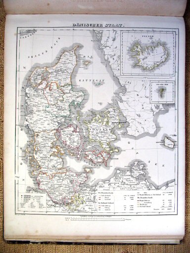 Sohr-Berghaus Hand-Atlas 1847
Denemarken (kaart 58)
Denmark (sheet 58)