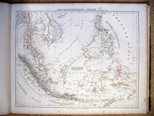 Sohr-Berghaus Hand-Atlas 1847
Oostindische eilanden (kaart 69)
Malay Archipelago (sheet 69)