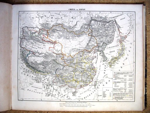 Sohr-Berghaus Hand-Atlas 1847
China en Japan (kaart 71)
China and Japan (sheet 71)