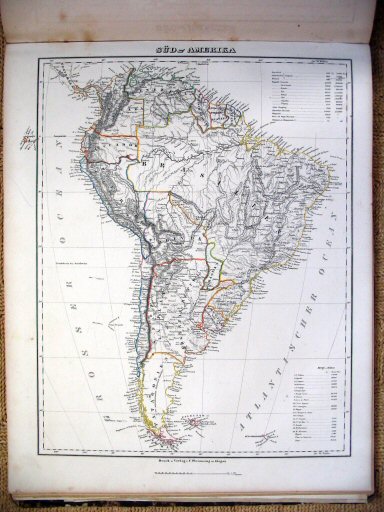 Sohr-Berghaus Hand-Atlas 1847
Zuid-Amerika (kaart 78)
South America (sheet 78)