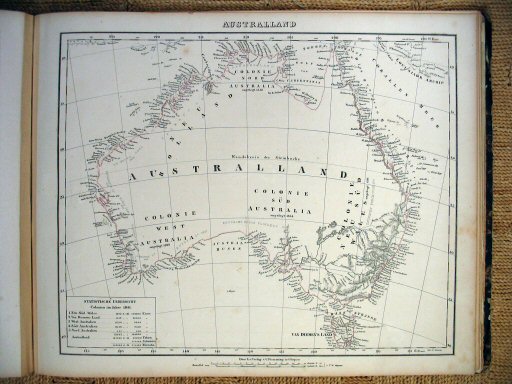Sohr-Berghaus Hand-Atlas 1847
Australië (kaart 80)
Australia (sheet 80)