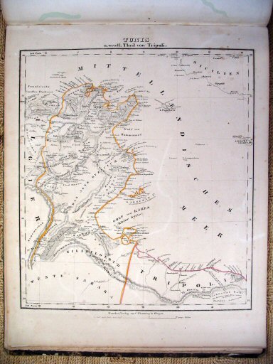 Sohr-Berghaus Hand-Atlas 1847
Tunis (kaart S.15)
Tunis (sheet S.15)
