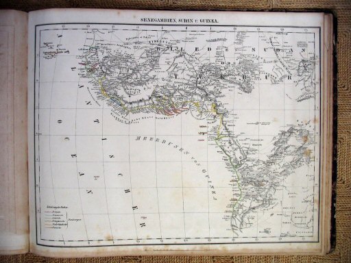 Sohr-Berghaus Hand-Atlas 1847
West-Afrika (kaart S.19)
West Africa (sheet S.19)