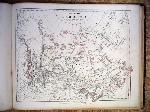 Sohr-Berghaus Hand-Atlas 1847
Brits Noord-Amerika (kaart S.20)
British North America (sheet S.20)