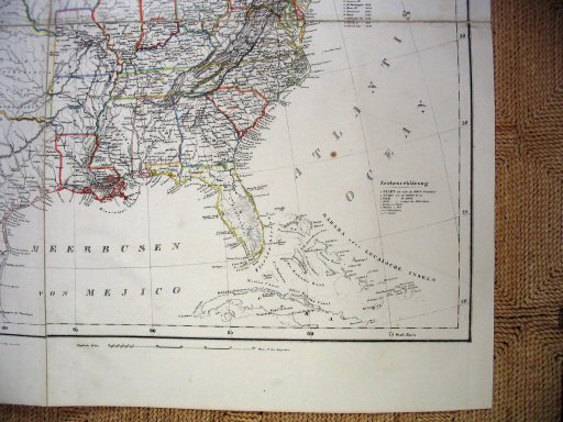 Sohr-Berghaus Hand-Atlas 1847
Verenigde Staten ZO (kaart S.24)
United States SE (sheet S.24)