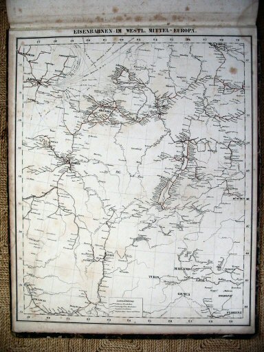 Sohr-Berghaus Hand-Atlas 1847
Spoorwegen Midden-Europa (kaart S.31)
Railroads Central Europe (sheet S.31)