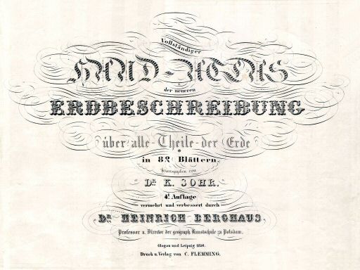 Sohr-Berghaus Hand-Atlas 1850
Titelpagina / Title page