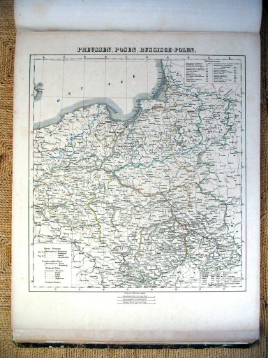 Sohr-Berghaus Hand-Atlas 1850
Pruisen, Posen, Polen (kaart 41)
Prussia, Posen, Poland (sheet 41)