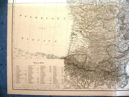 Sohr-Berghaus Hand-Atlas 1850
Frankrijk ZW (kaart 49)
France SW (sheet 49)