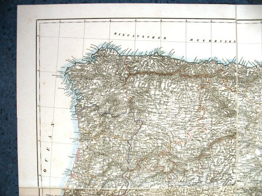 Sohr-Berghaus Hand-Atlas 1850
Spanje, Portugal NW (kaart 52)
Spain, Portugal NW (sheet 52)