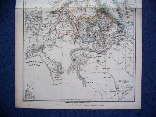 Sohr-Berghaus Hand-Atlas 1850
Noordoost-Afrika, zuird (kaarten S.10)
Northeast Africa, south (sheets S.10)