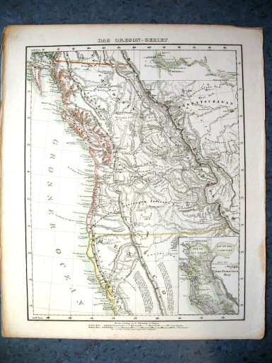 Sohr-Berghaus Hand-Atlas 1850
Oregon (kaart S.12)
Oregon (sheet S.12)