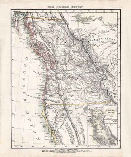 Sohr-Berghaus Hand-Atlas 1850
Oregon (kaart S.12, scan)
Oregon (sheet S.12, scan)