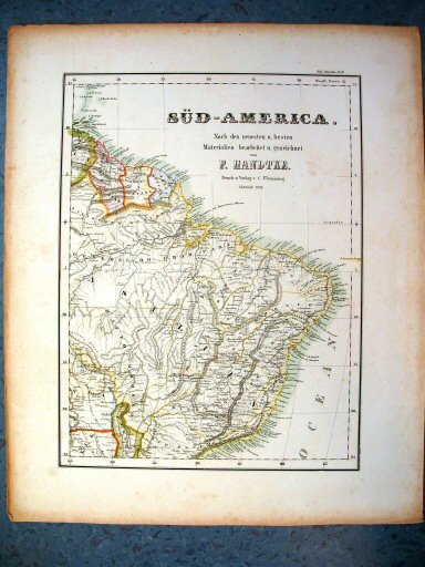 Sohr-Berghaus Hand-Atlas 1850
Zuid-Amerika NO (kaart S.13)
South America NE (sheet S.13)