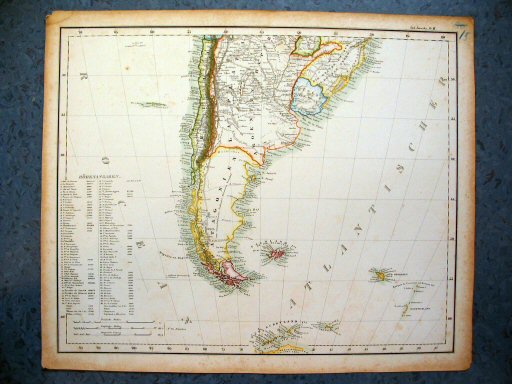 Sohr-Berghaus Hand-Atlas 1850
Zuid-Amerika Z (kaart S.15)
South America S (sheet S.15)