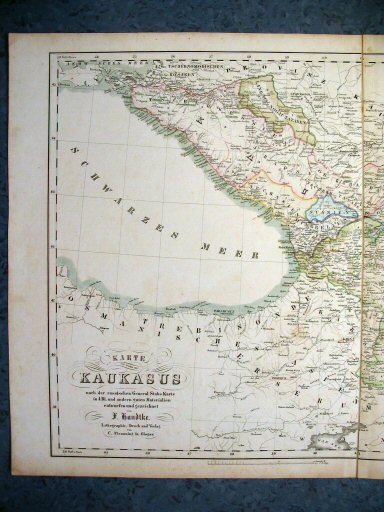 Sohr-Berghaus Hand-Atlas 1850
De Kaukasus, west (kaart S.27)
The Caucasus, west (sheet S.27)