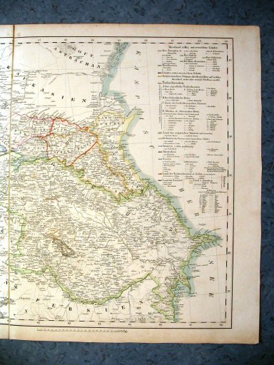 Sohr-Berghaus Hand-Atlas 1850
De Kaukasus, oost (kaart S.28)
The Caucasus, east (sheet S.28)