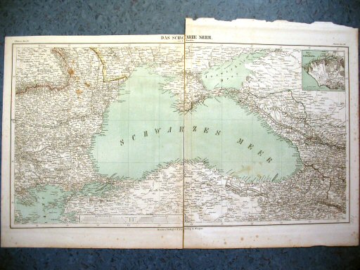 Sohr-Berghaus Hand-Atlas 1850
Zwarte Zee (extra kaarten)
Black Sea (additional sheets)