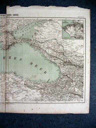 Sohr-Berghaus Hand-Atlas 1850
Zwarte Zee, oost (extra kaart)
Black Sea, east (additional sheet)