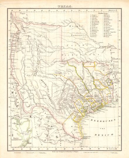 Texas
Sohr-Berghaus Hand-Atlas 1847-1850
M. Witkam collection