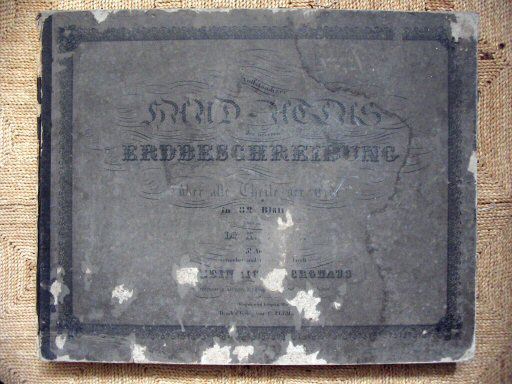 Sohr-Berghaus Hand-Atlas 1851
Voorkant band met 'buitentitel'
Front cover with 'outside title'