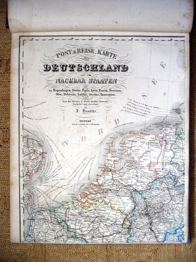 Sohr-Berghaus Hand-Atlas 1855
Post & Reisekarte von Deutschland (NW)