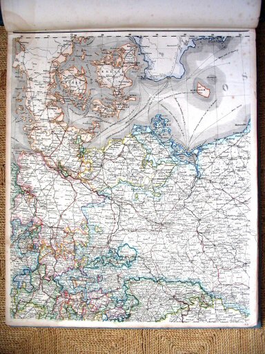 Sohr-Berghaus Hand-Atlas 1855
Post & Reisekarte von Deutschland (N)